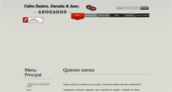 Desktop Screenshot of csdabogados.com.ar